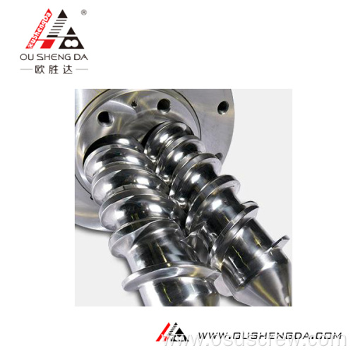 Extruder KMD90/26 Conical Twin Screw Barrel for masterbach/pelletizing/granules PE PP PVC ABS COLMONOY Stellite BIMETALLIC